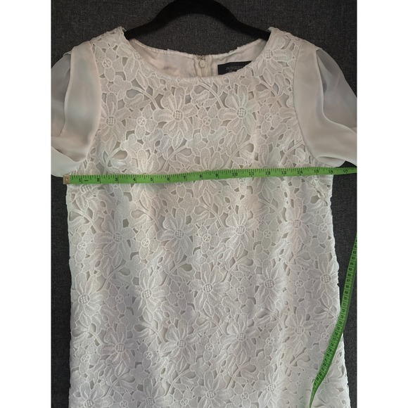 Jusglitty dress lace appliqué ivory 3/4‎ sleeve size 2 Japan - Picture 12 of 12